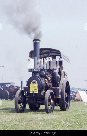 Un rassemblement à vapeur a eu lieu près d'Ashbourne, Derbyshire, en 1992 Banque D'Images