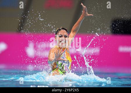 Londra, Gran Bretagna. 10 mai 2016. Foto Gian Mattia D'Alberto/LaPresse10-05-2016, Londra sport Len Campionati Europei di nuoto sincronizzato solo nella foto : CERRUTI Linda ITA, medaglia di bronzo photo Gian Mattia D'Alberto/LaPresse 10-05-2016, Londres synchronisé SOLO LIBRE - FINALE sur la photo : CERRUTI Linda ITA, médaille de bronze crédit : LaPresse/Alamy Live News Banque D'Images