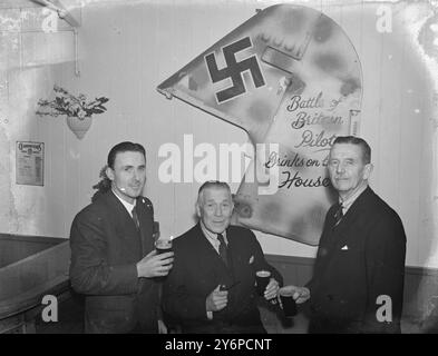 Ouverture de la bataille d'Angleterre public House - Northfleet . 22 mars 1948 Banque D'Images