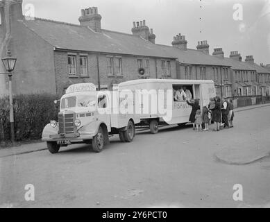 Fish and Chip van. 16 mars 1948 Banque D'Images