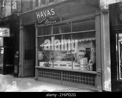 Bureau des services de voyage Havas . 4 février 1948 Banque D'Images