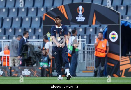 Istanbul, Turquie. 26 septembre 2024. Soulaimane Berradi, de l'Union, photographié avant un match de football entre le turc Fenerbahce SK et le belge Royale Union Saint-Gilloise à Istanbul, Turquie, le jeudi 26 septembre 2024, le jour d'ouverture de la phase de Ligue du tournoi de l'UEFA Europa League. BELGA PHOTO VIRGINIE LEFOUR crédit : Belga News Agency/Alamy Live News Banque D'Images