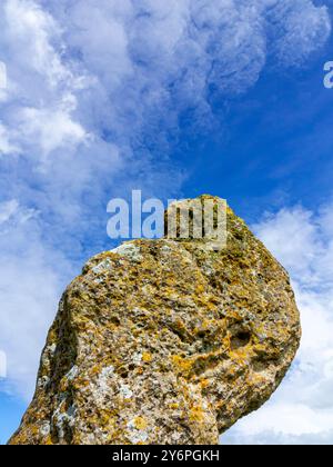 La King Stone, un monolithe construit à la fin du néolithique ou au début de l'âge du bronze, fait partie des Rollright Stones dans l'Oxfordshire au Royaume-Uni Banque D'Images