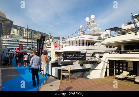 Monte Carlo, Monaco - 26 septembre 2024 : ambiance du Monaco Yacht Show. MYS, Yachting, bateau, Boats, Yachten, Boote. Mandoga Media Germany Monaco Yacht Show 2024 *** Monte Carlo, Monaco 26 septembre 2024 Monaco Yacht Show ambiance MYS, Yachting, bateau, Boats, Yachts, Yachts, bateaux Mandoga Media Allemagne Monaco Yacht Show 2024 Banque D'Images