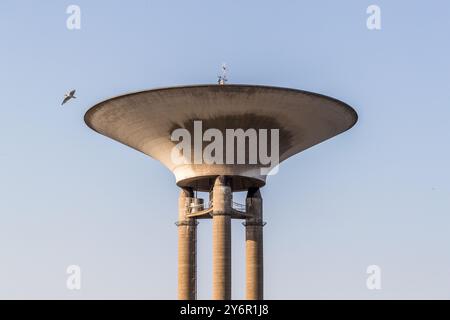 Château d'eau Nya Vattentornet. Citadellstaden, Landskrona kommun, Skåne, Suède Banque D'Images