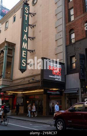 James Theatre Features 'Sunset Blvd.', New York City, USA 2024 Banque D'Images