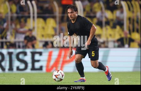 Istanbul, Turquie. 26 septembre 2024. Kevin Mac Allister, de l'Union, photographié lors d'un match de football entre la Fenerbahce SK turque et la Royale Union Saint-Gilloise belge à Istanbul, Turquie, le jeudi 26 septembre 2024, le jour de l'ouverture de la phase de Ligue du tournoi de l'UEFA Europa League. BELGA PHOTO VIRGINIE LEFOUR crédit : Belga News Agency/Alamy Live News Banque D'Images