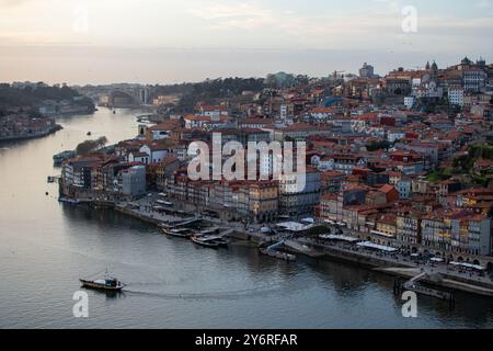 Soirée à Porto Banque D'Images