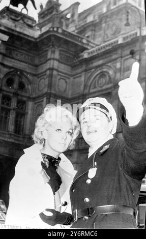 L'ACTRICE KIM NOVAK À VIENNE / 5 MARS 1962 Banque D'Images