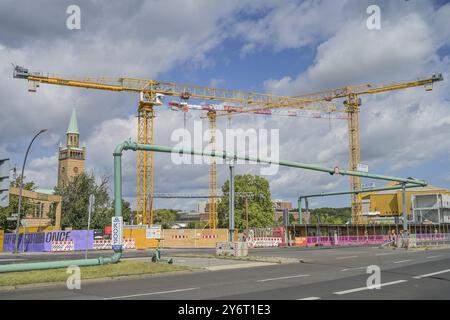 Chantier, génie civil, Musée du XXe siècle, berlin Modern, Potsdamer Strasse, Kulturforum, Mitte, Berlin, Allemagne, Europe Banque D'Images