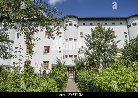 Immeuble résidentiel, Stavenhagener Strasse, Hufeisensiedlung, Britz, Neukoelln, Berlin, Allemagne, Europe Banque D'Images