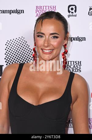 Londres, Royaume-Uni. 26 septembre 2024. Millie court arrive aux British Podcast Awards 2024. Crédit : Doug Peters/EMPICS/Alamy Live News Banque D'Images