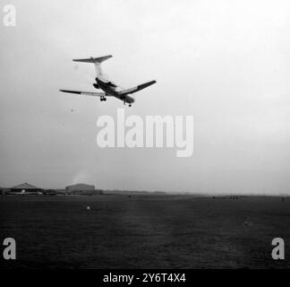 AVIATION TRIDENT EN VOL LE 9 JANVIER 1962 Banque D'Images