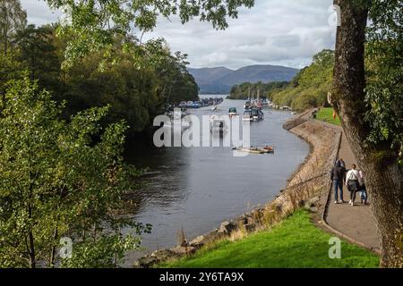 Loch Lomond, Dunbartonshire, Écosse, septembre 2024, vue magnifique sur le Loch Lomond. Banque D'Images