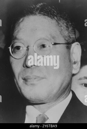 PORTRAIT DU PREMIER MINISTRE JAPONAIS HAYATO IKEDA / 7 DÉCEMBRE 1961 Banque D'Images