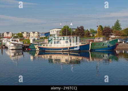 Irlande Comté de Leitrim port de plaisance de Carrick-on-Shannon Banque D'Images