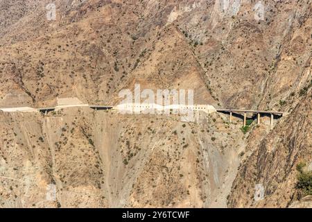 King Fahd Road dans les montagnes de Sarawat près d'Al Baha, Arabie Saoudite Banque D'Images