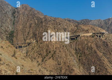 King Fahd Road dans les montagnes de Sarawat près d'Al Baha, Arabie Saoudite Banque D'Images