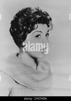 CHANTEUSE CONNIE FRANCIS 26 OCTOBRE 1961 Banque D'Images