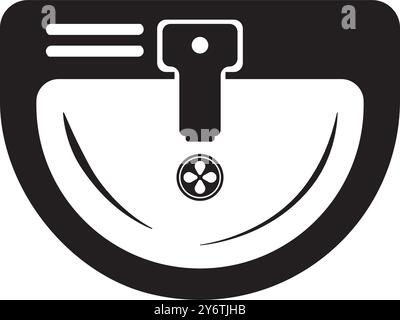 conception de logo d'illustration vectorielle d'icône wastafel Illustration de Vecteur