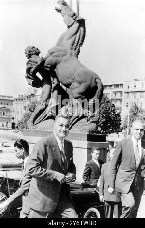 RÉPUBLIQUE ARABE UNIE LE PRÉSIDENT DE L'UAR, NASSER, À BELGRADE / 2 SEPTEMBRE 1961 Banque D'Images