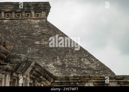 Le site archéologique touristique d'El Tajin créé par la civilisation totonaca à Veracruz, au Mexique. UNESCO World Heritage Center. Banque D'Images