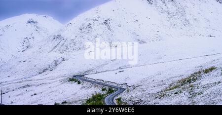 Enneigé Hatcher Pass en septembre Banque D'Images