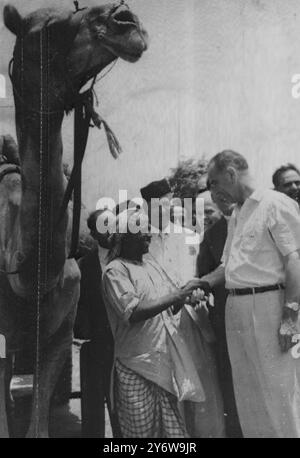 LYNDON JOHNSON, VICE-PRÉSIDENT AMÉRICAIN, À KARACHI, LE 20 MAI 1961 Banque D'Images