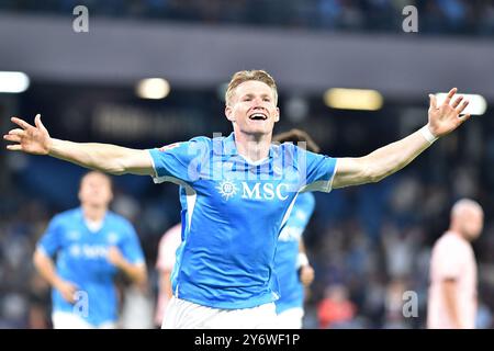 Napoli, Italie, 26 septembre 2024 lors de la Coupe d'Italie de Football Freccia Rossa entre SSC Napoli vs Palerme FC :Agostino Gemito/ Alamy Live News Banque D'Images