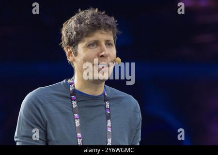 Turin, Italie. 26 septembre 2024. L’entrepreneur américain Sam Altman (PDG d’OpenAI) à l’Italian Tech week 2024 Banque D'Images