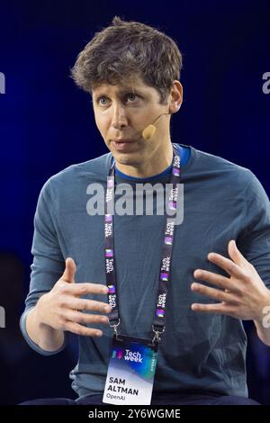 Turin, Italie. 26 septembre 2024. L’entrepreneur américain Sam Altman (PDG d’OpenAI) à l’Italian Tech week 2024 Banque D'Images