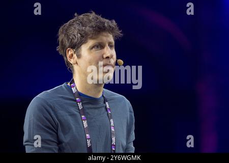 Turin, Italie. 26 septembre 2024. L’entrepreneur américain Sam Altman (PDG d’OpenAI) à l’Italian Tech week 2024 Banque D'Images