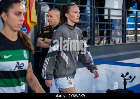 Madrid, Madrid, Espagne. 26 septembre 2024. Caroline Weir du Real Madrid entre en jeu lors du match de 2e tour de 2e manche de la Ligue des champions féminine de l'UEFA entre le Real Madrid et le Sporting CP à l'Estadio Alfredo Di Stefano le 26 septembre 2024 à Madrid, Espagne. (Crédit image : © Alberto Gardin/ZUMA Press Wire) USAGE ÉDITORIAL SEULEMENT! Non destiné à UN USAGE commercial ! Banque D'Images