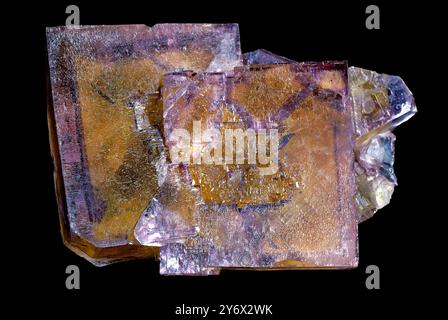 Cristaux de fluorite, spath fluor, ft. Wayne, Indiana Banque D'Images