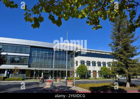 Le siège social original de Nvidia Corporation à Silicon Valley, Santa Clara CA Banque D'Images
