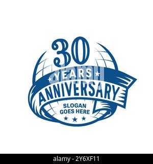 modèle de conception anniversaire de 30 ans. 30e logo. Vecteur et illustration. Illustration de Vecteur