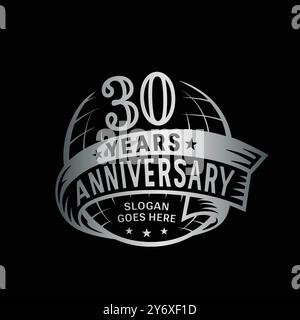modèle de conception anniversaire de 30 ans. 30e logo. Vecteur et illustration. Illustration de Vecteur