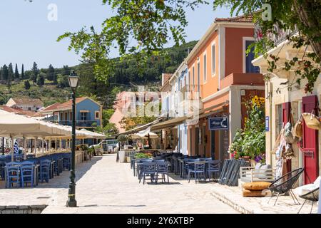 Fiscardo, à la pointe nord de Keflalonia, Grèce Banque D'Images