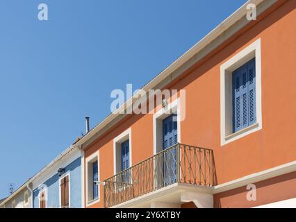 Fiscardo, à la pointe nord de Keflalonia, Grèce Banque D'Images