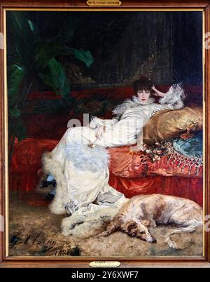 Portrait de Sarah Bernhardt, 1876, Georges Clairin, (Paris, 1843 - belle-fle-en-mer, 1919), petit Palais, Musée des Beaux-Arts de la ville de Paris, Musée des Bea Banque D'Images