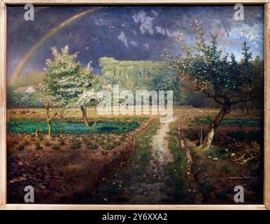 Printemps, 1868-1873, huile sur toile, Jean-François Millet (1814-1875), Musée d'Orsay, Paris, France Banque D'Images
