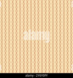 Modèle sans couture avec une série de formes de diamant allongées dessinées à la main disposées en colonnes verticales. Illustration de Vecteur