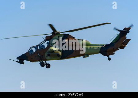 Eurocopter Tiger au Air Legend Air Show 2024 à Melun, France Banque D'Images