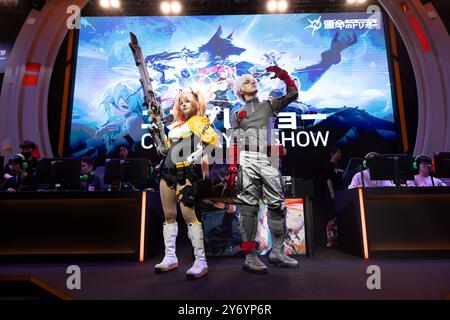 Chiba, Japon. 26 septembre 2024. Cosplayers au Tokyo Game Show 2024. Crédit : SOPA images Limited/Alamy Live News Banque D'Images