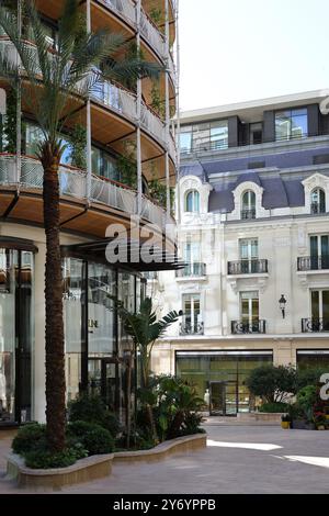 Archiecture moderne. Arbres en bois Monaco 6 Banque D'Images