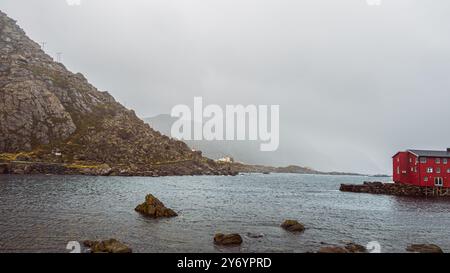 Paysages naturels dans la région autour du village de Nyksund, îles de Vesteralen, Norvège Banque D'Images