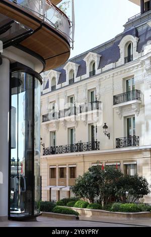 Archiecture moderne. Arbres en bois Monaco 1 Banque D'Images