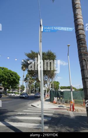 West Hollywood, Californie, USA 18 septembre 2024 Havenhurst Drive le 18 septembre 2024 à West Hollywood, Californie, USA. Photo de Barry King/Alamy Stock photo Banque D'Images