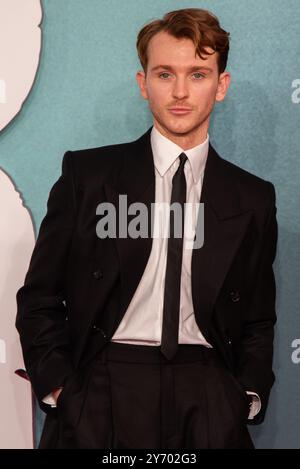 Londres, Royaume-Uni. 25 septembre 2024. Harry Lawtey assiste à la première britannique de « Joker folie à deux » au Cineworld Leicester Square. Crédit : SOPA images Limited/Alamy Live News Banque D'Images