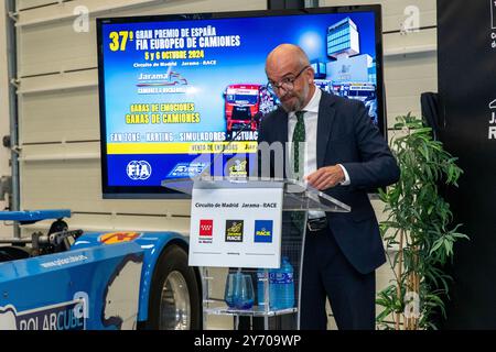 Madrid, Madrid, Espagne. 27 septembre 2024. IGNACIO FERNÃÂNDEZ nuevo Director del Circuito Jarama RACE. (Crédit image : © Oscar Manuel Sanchez/ZUMA Press Wire) USAGE ÉDITORIAL SEULEMENT! Non destiné à UN USAGE commercial ! Banque D'Images